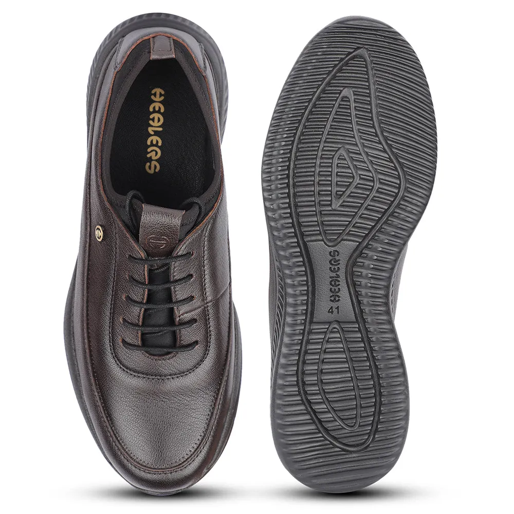 Chaussures à Lacets Casual Marron Pour Hommes A576-07 Par Liberty