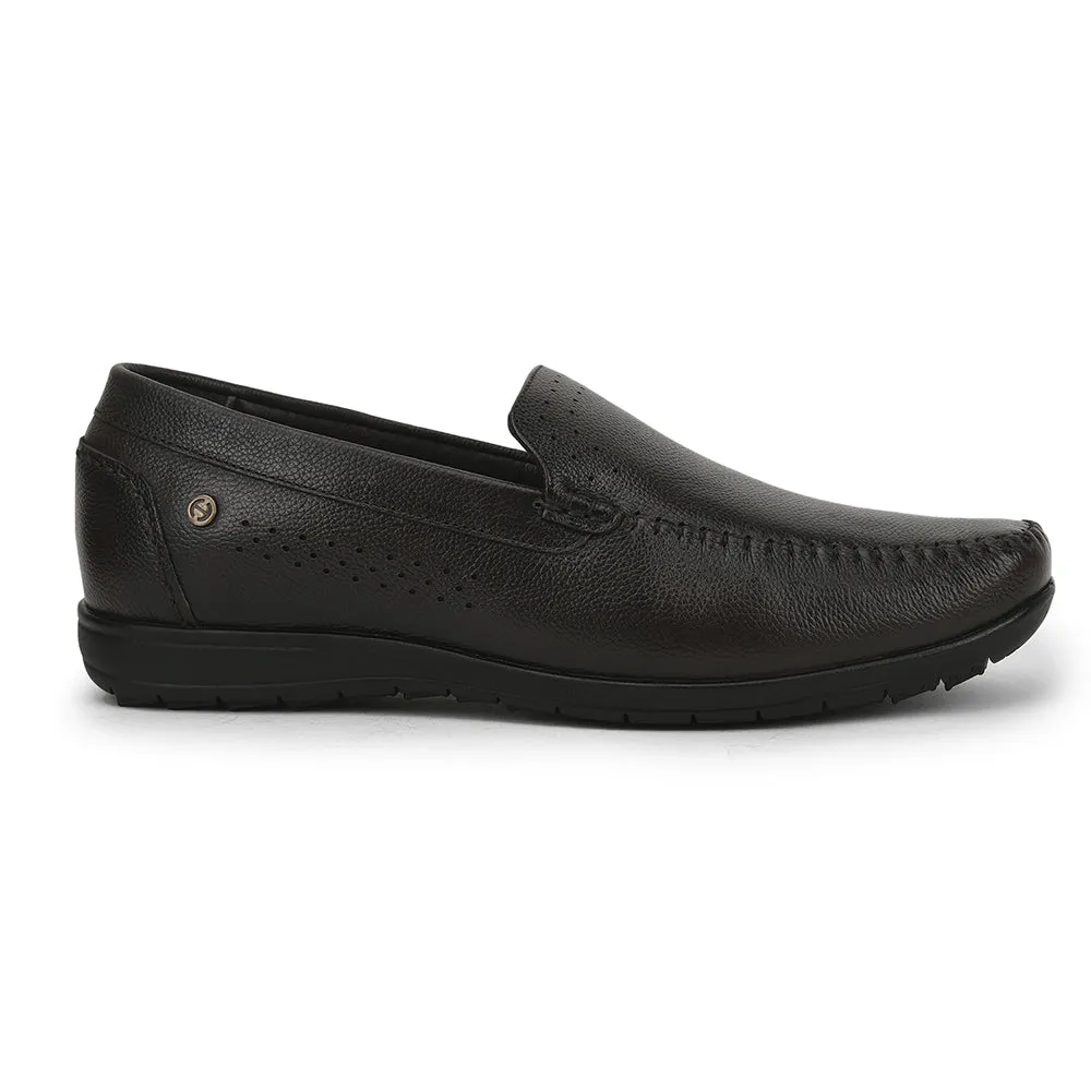 Mocassins décontractés sans lacets Healers pour hommes (Marron Foncé) JPL-271 Par Liberty