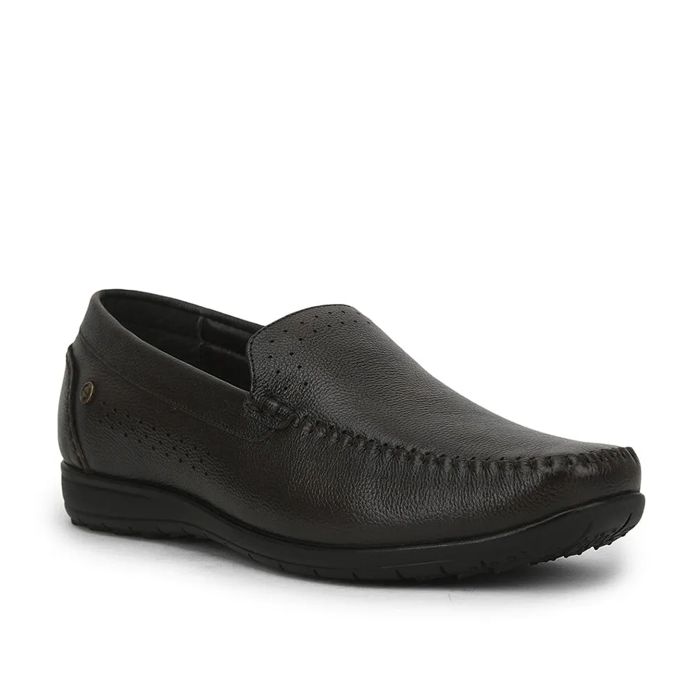 Mocassins décontractés sans lacets Healers pour hommes (Marron Foncé) JPL-271 Par Liberty