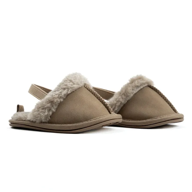 Chaussons Hi Hop en Suède Beige 3-6 mois