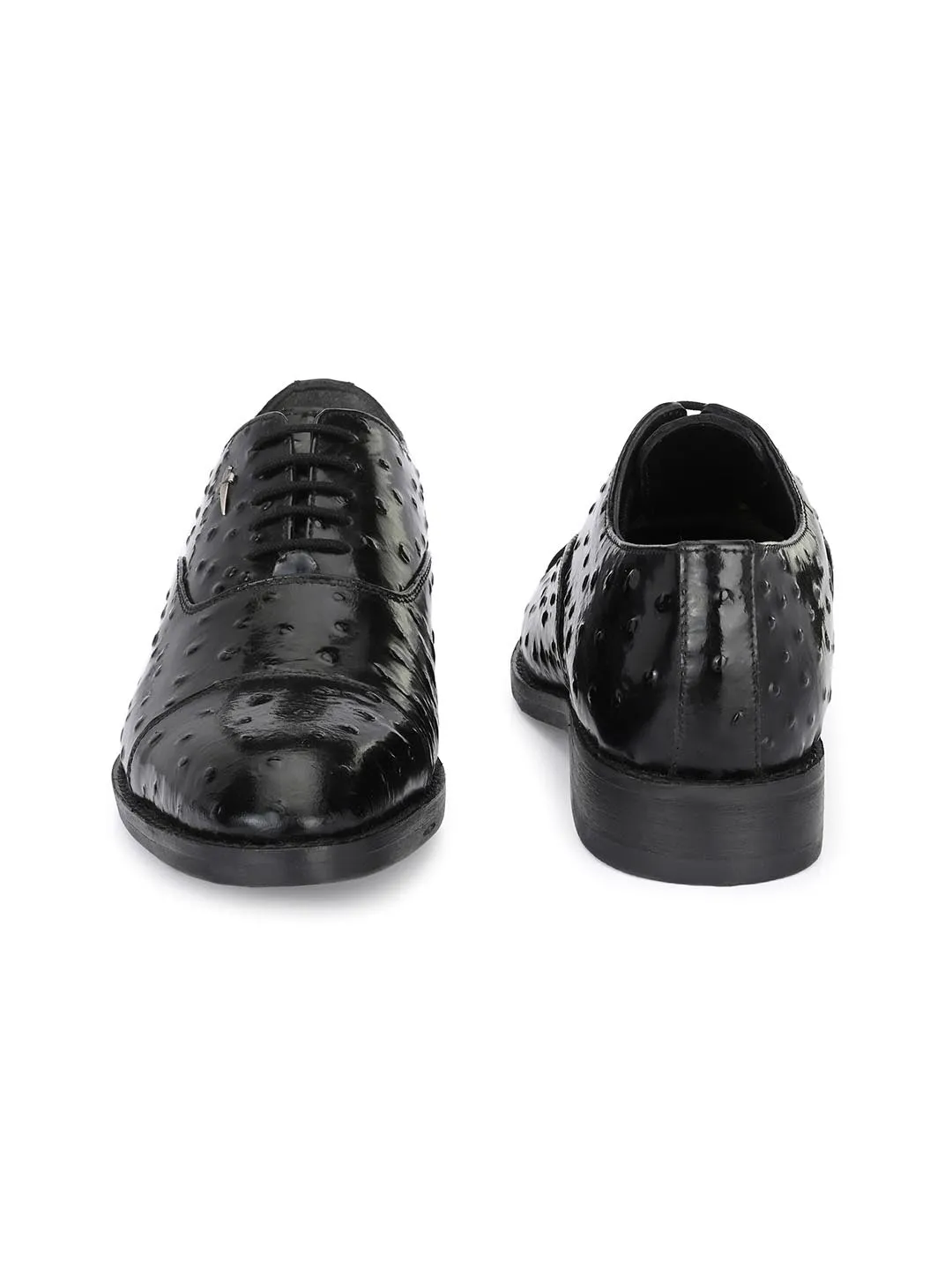 Chaussures Derby en Cuir Noir pour Homme Hitz pour Soirée