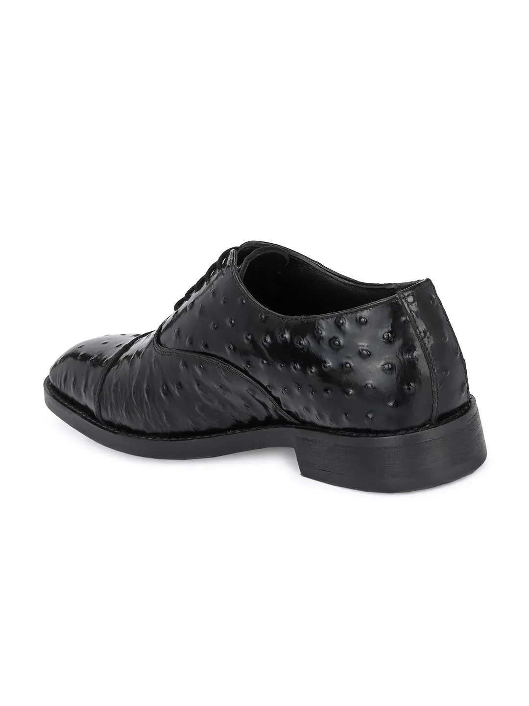 Chaussures Derby en Cuir Noir pour Homme Hitz pour Soirée