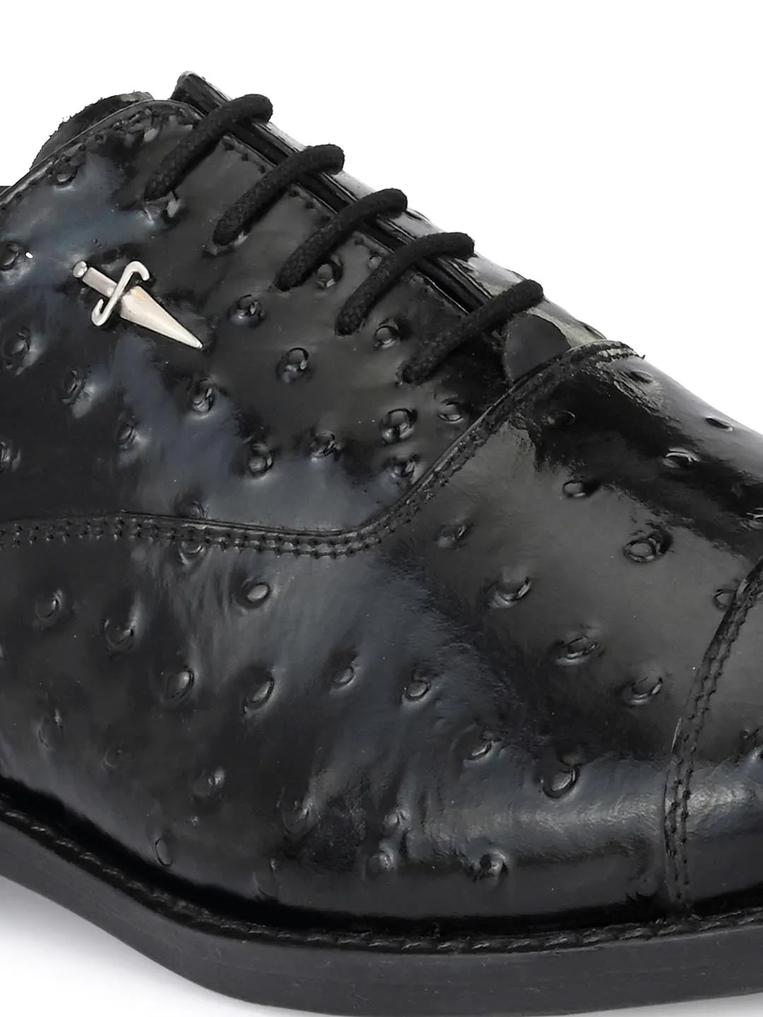 Chaussures Derby en Cuir Noir pour Homme Hitz pour Soirée