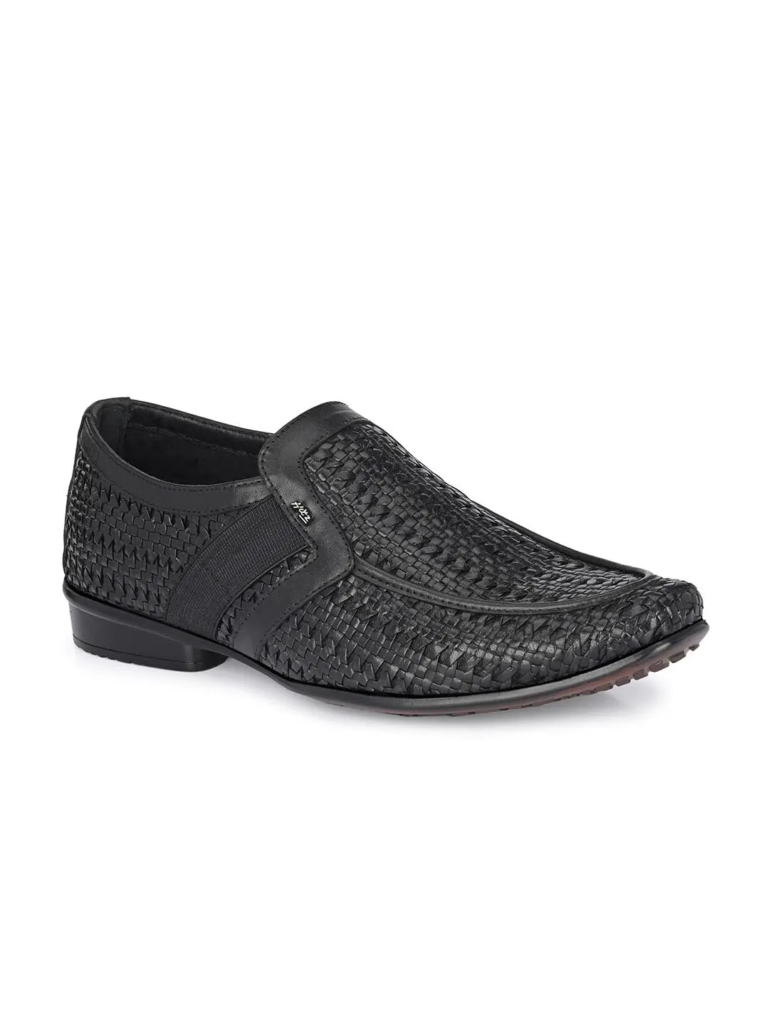 Chaussures Semi-Formales à Enfiler en Cuir Noir pour Homme Hitz