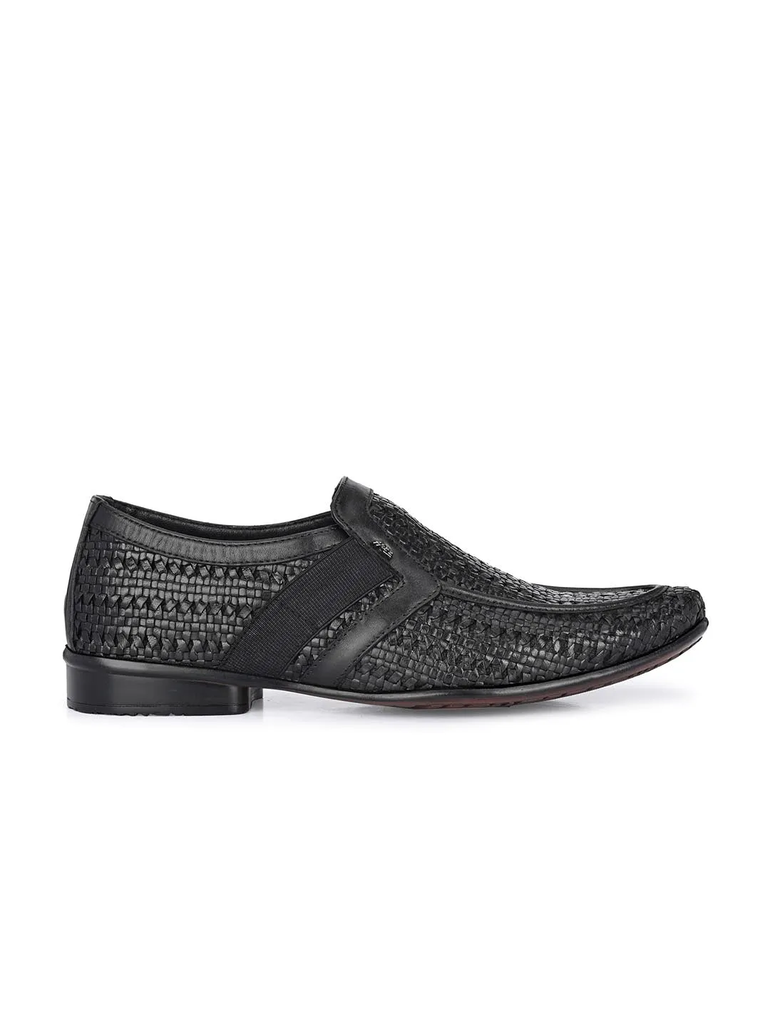 Chaussures Semi-Formales à Enfiler en Cuir Noir pour Homme Hitz