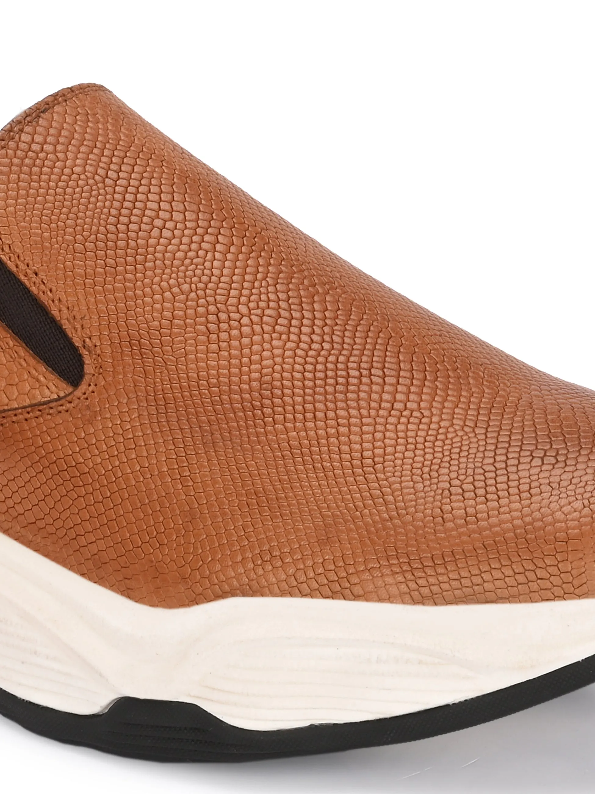 Chaussures décontractées en cuir brun pour hommes Hitz