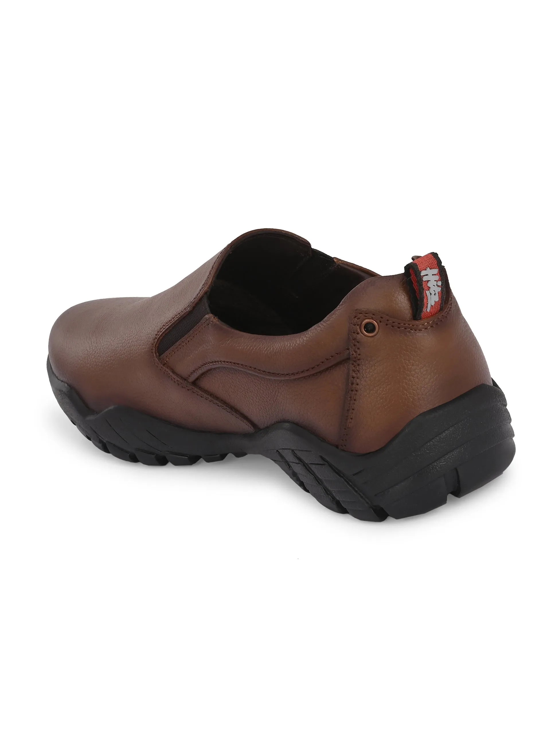 Chaussures formales à enfiler en cuir brun pour hommes Hitz