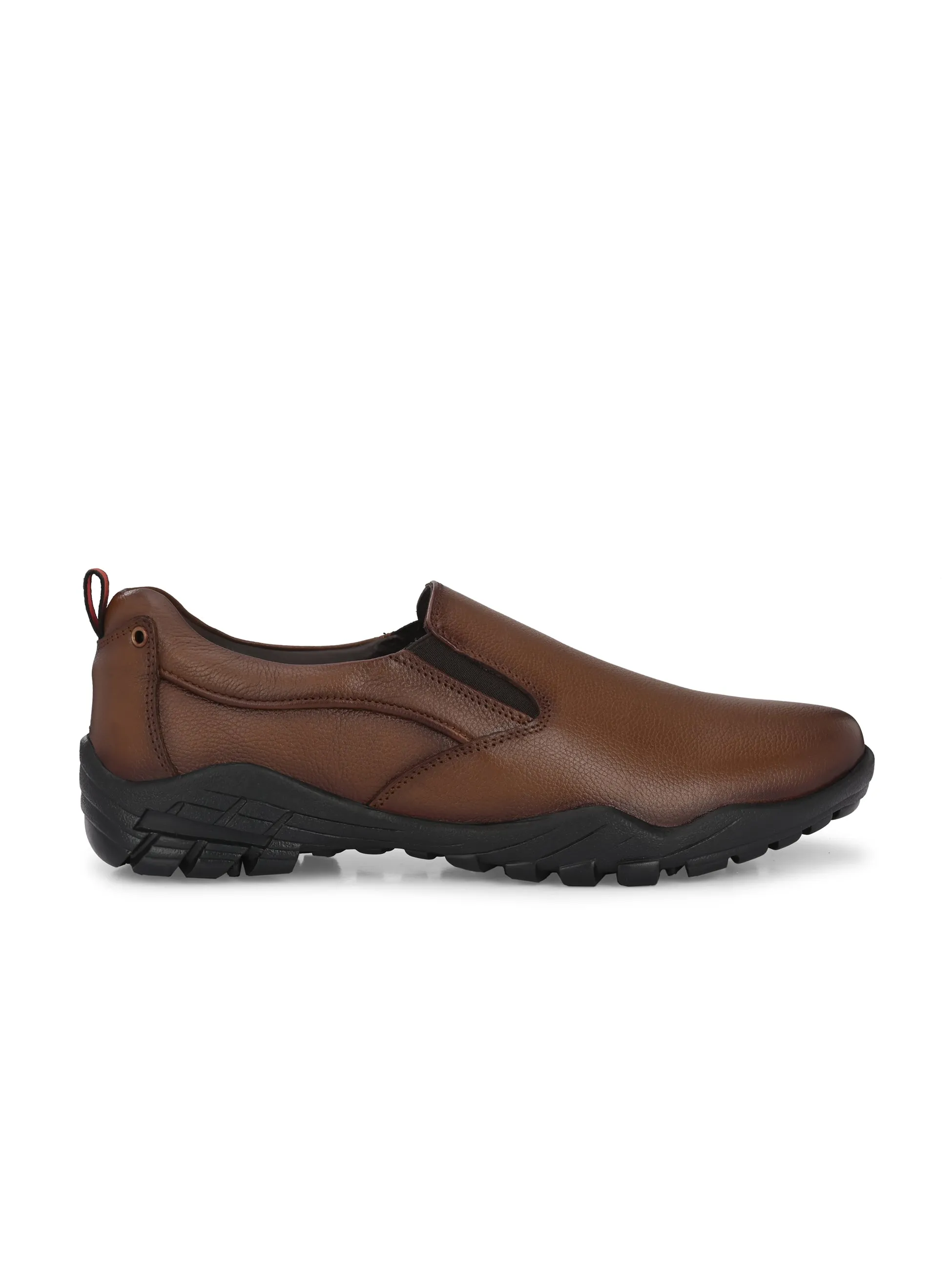Chaussures formales à enfiler en cuir brun pour hommes Hitz