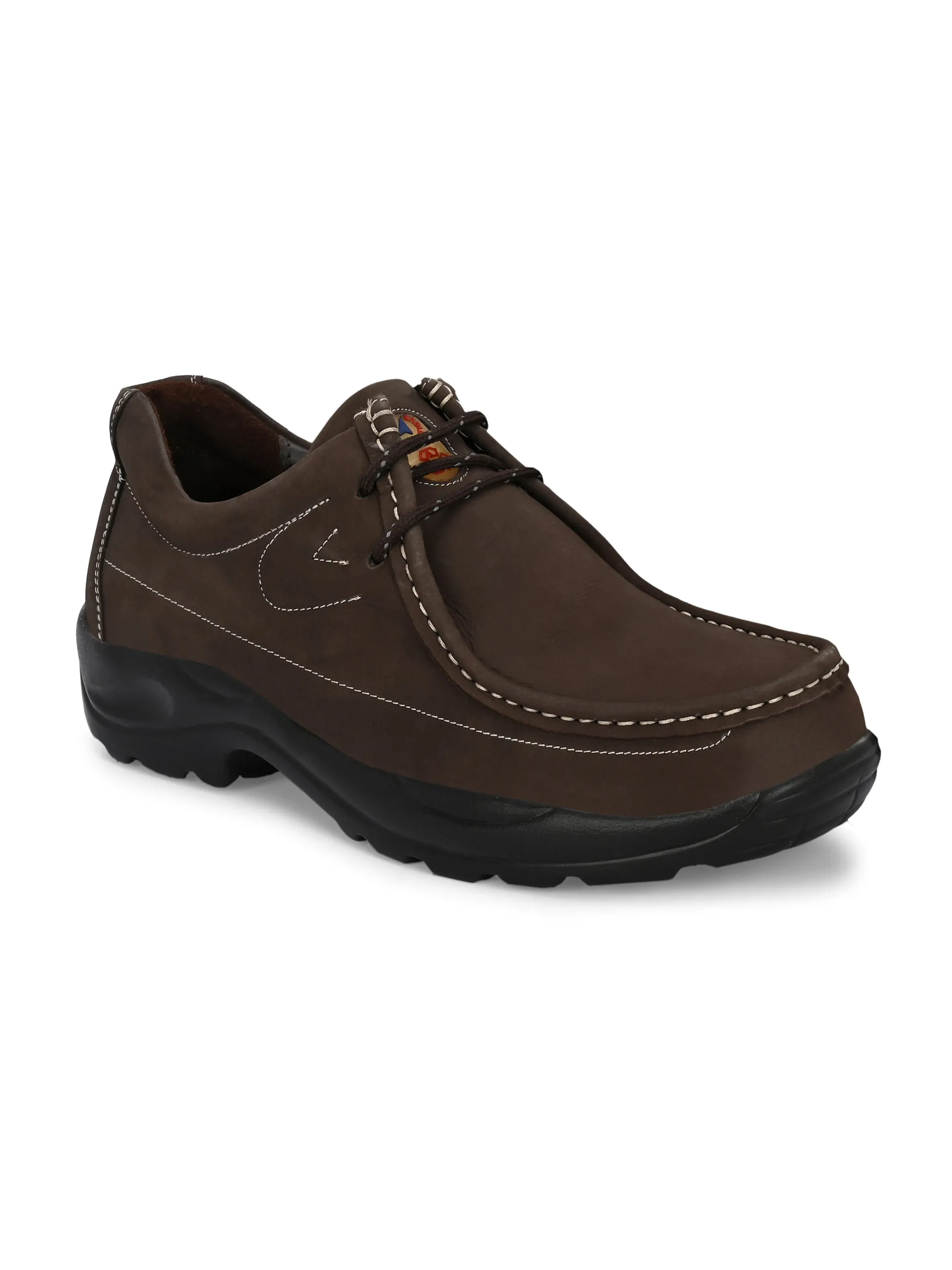 HITZ2651 Chaussures décontractées en cuir marron pour homme à lacets