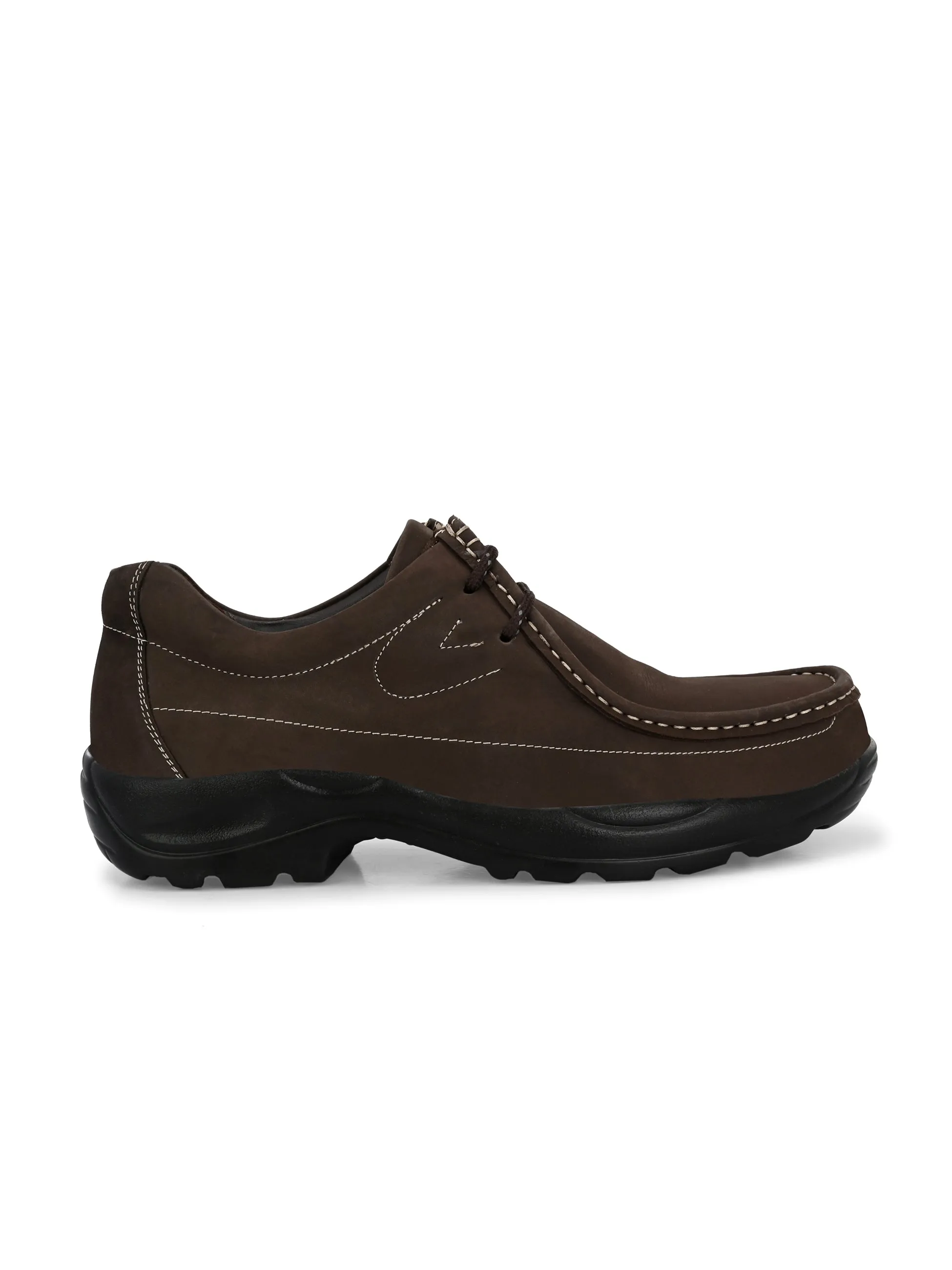 HITZ2651 Chaussures décontractées en cuir marron pour homme à lacets