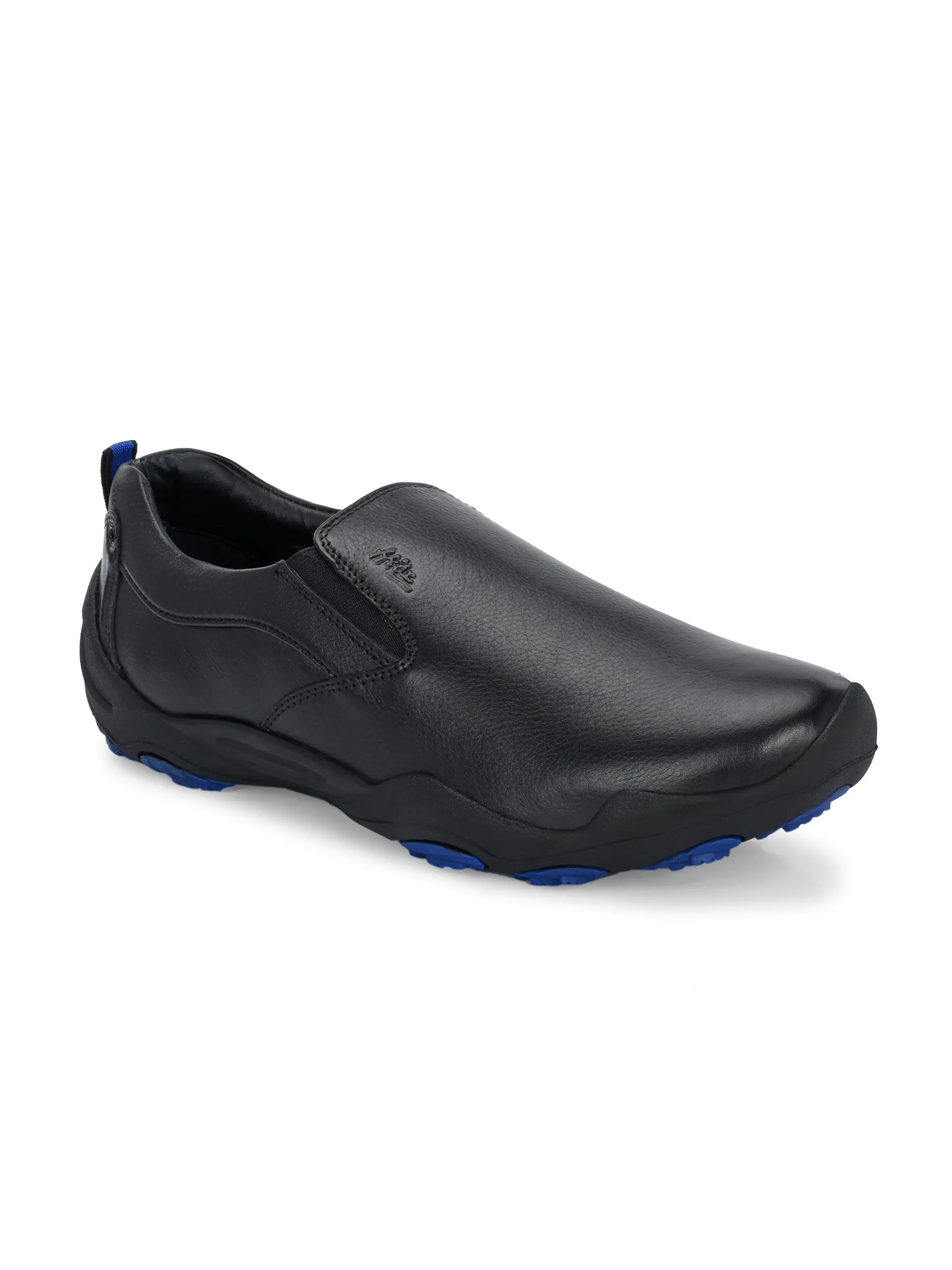 Chaussures en cuir noir pour hommes HITZS_55
