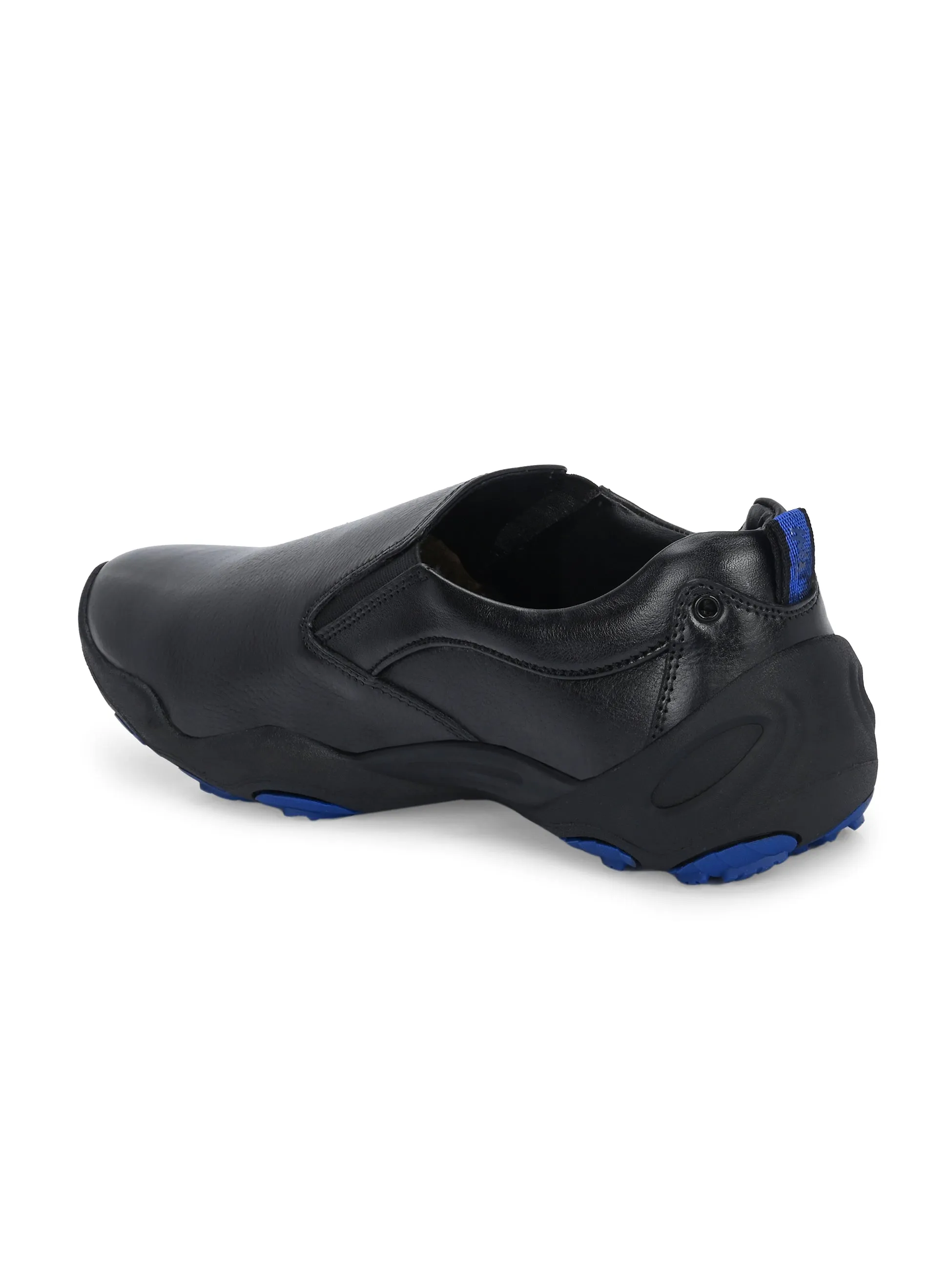 Chaussures en cuir noir pour hommes HITZS_55