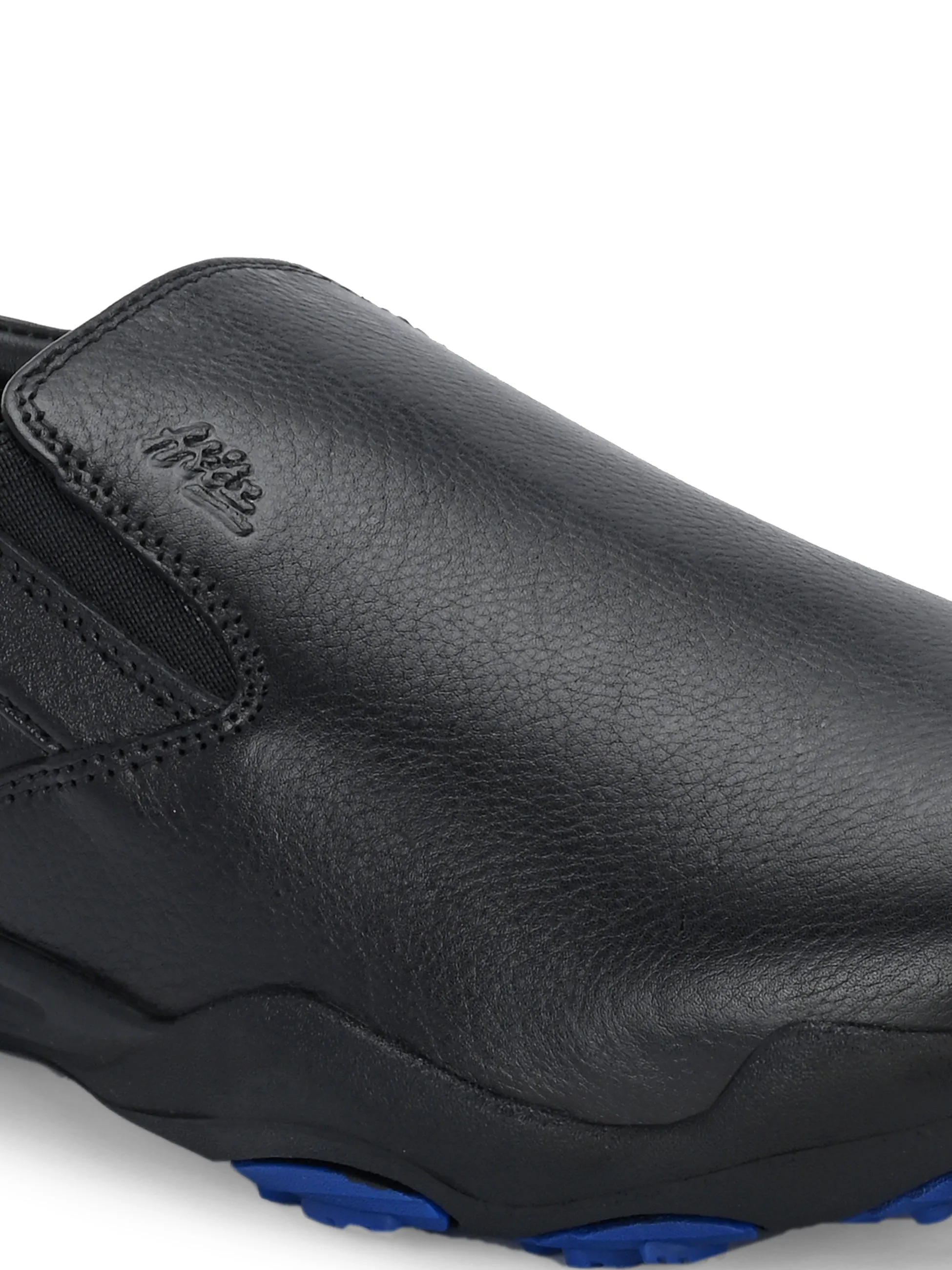 Chaussures en cuir noir pour hommes HITZS_55