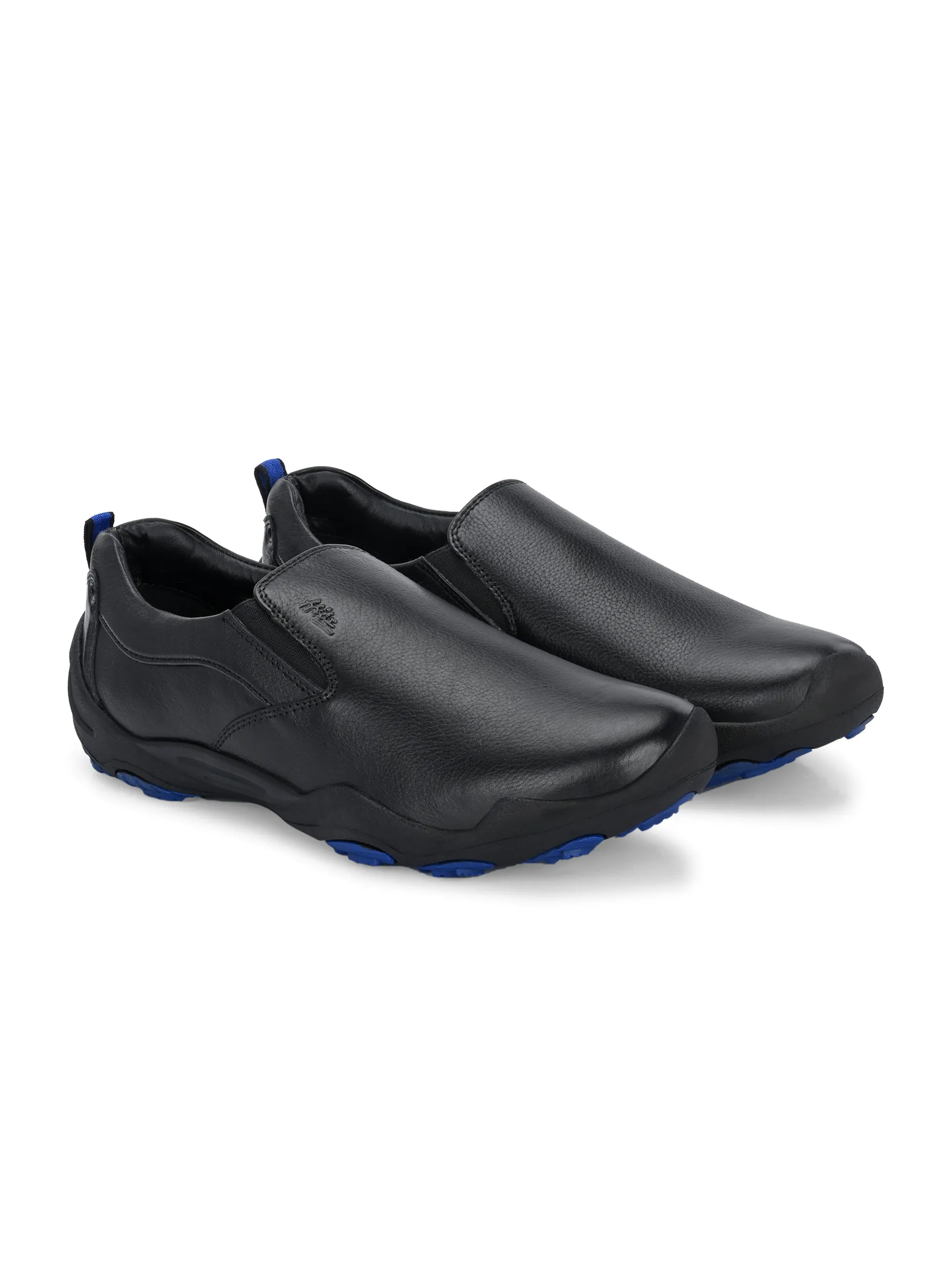 Chaussures en cuir noir pour hommes HITZS_55