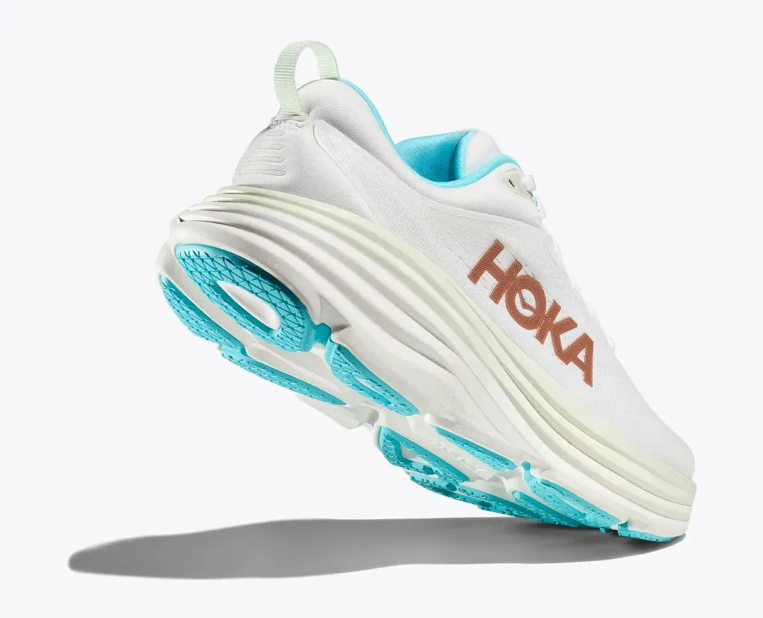 Hoka Femmes Bondi 8 - Givre/Or Rose (1127952-FTRS) Chaussures Hoka