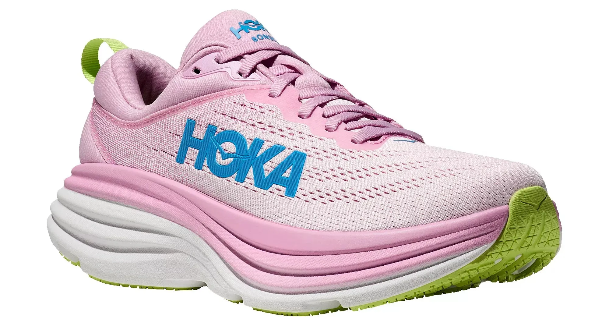 Hoka Femmes Bondi 8 - Rose Crépuscule/Waterpark (1127952-PTWL) Chaussures Hoka