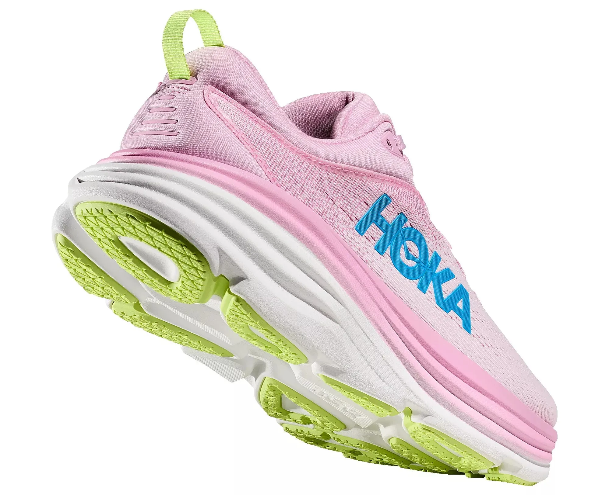 Hoka Femmes Bondi 8 - Rose Crépuscule/Waterpark (1127952-PTWL) Chaussures Hoka