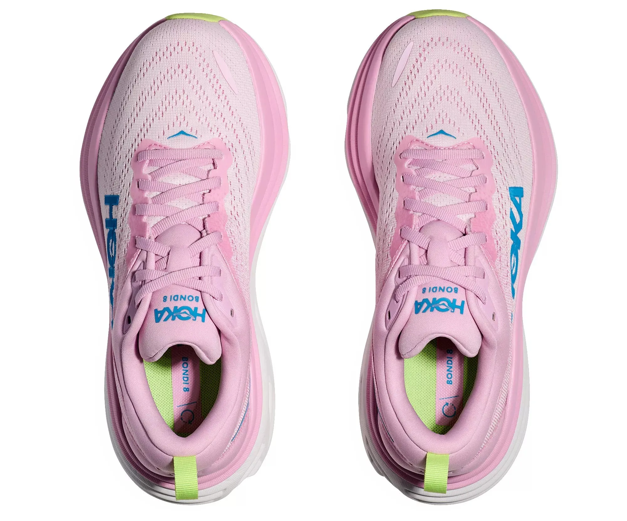 Hoka Femmes Bondi 8 - Rose Crépuscule/Waterpark (1127952-PTWL) Chaussures Hoka