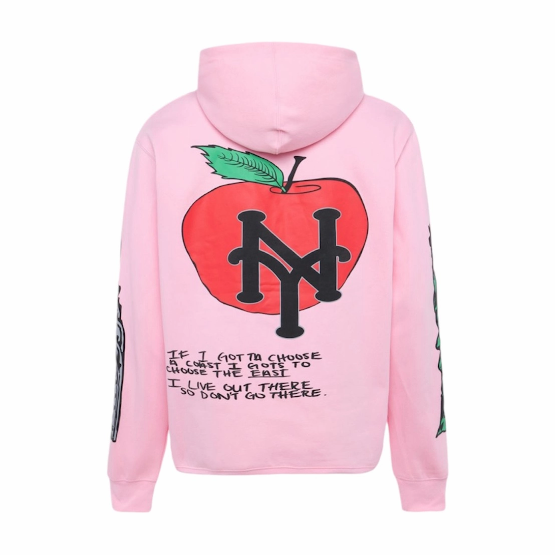 Homme Femme Cali to NYC Hoodie Pink