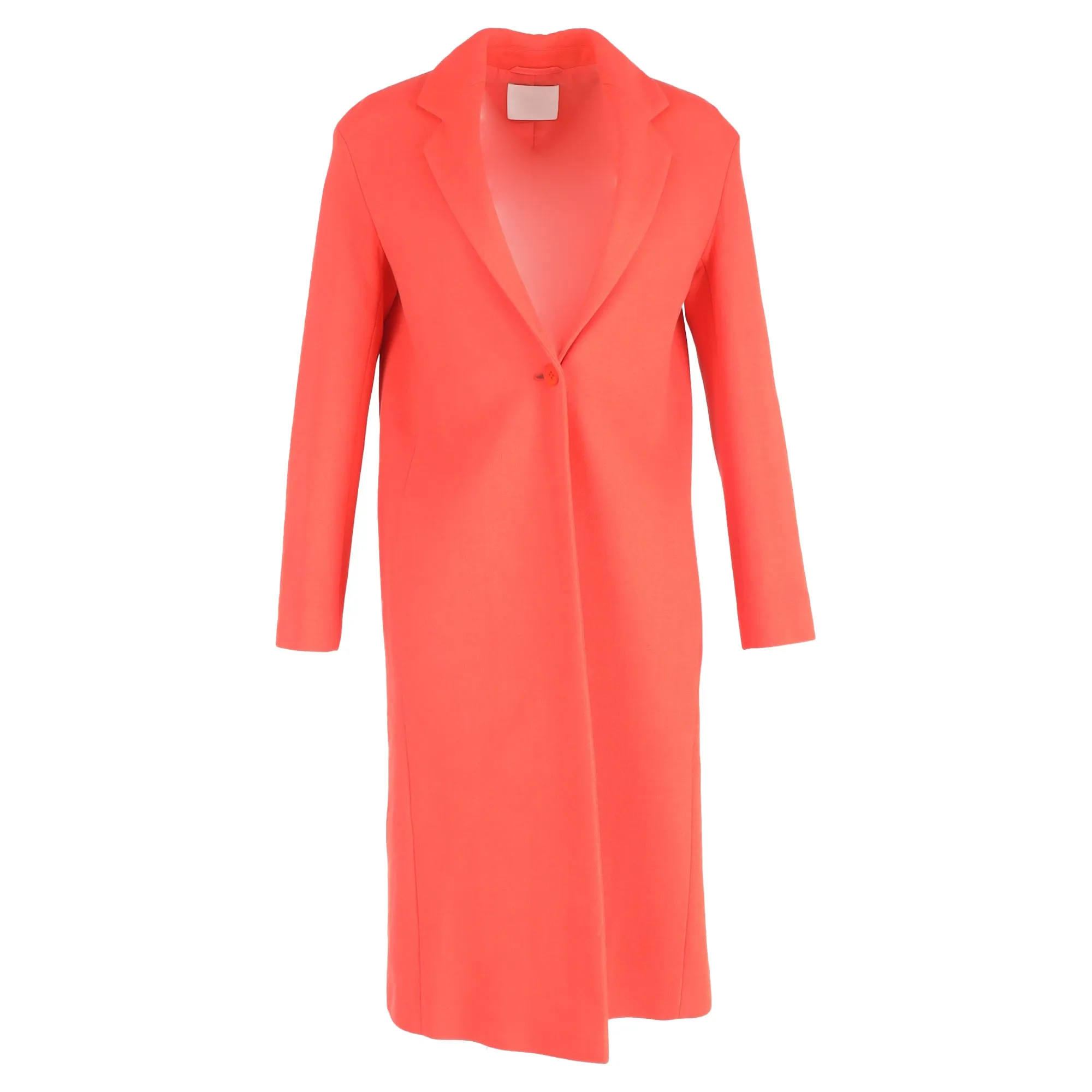 Manteau Hugo Boss à simple boutonnage en laine orange