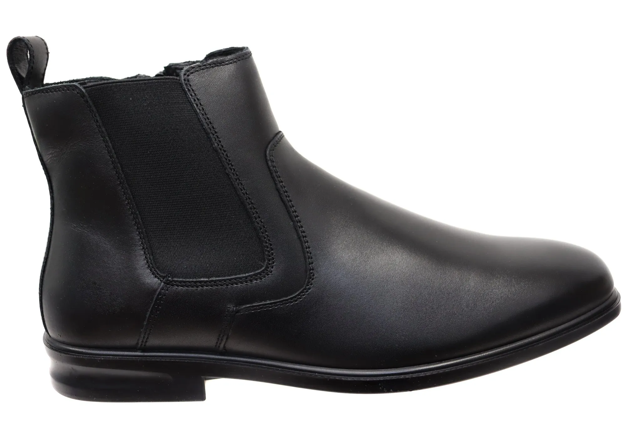 Chaussures Hush Puppies Eastwood pour Hommes - Bottes en Cuir Confortables à Largeur Extra