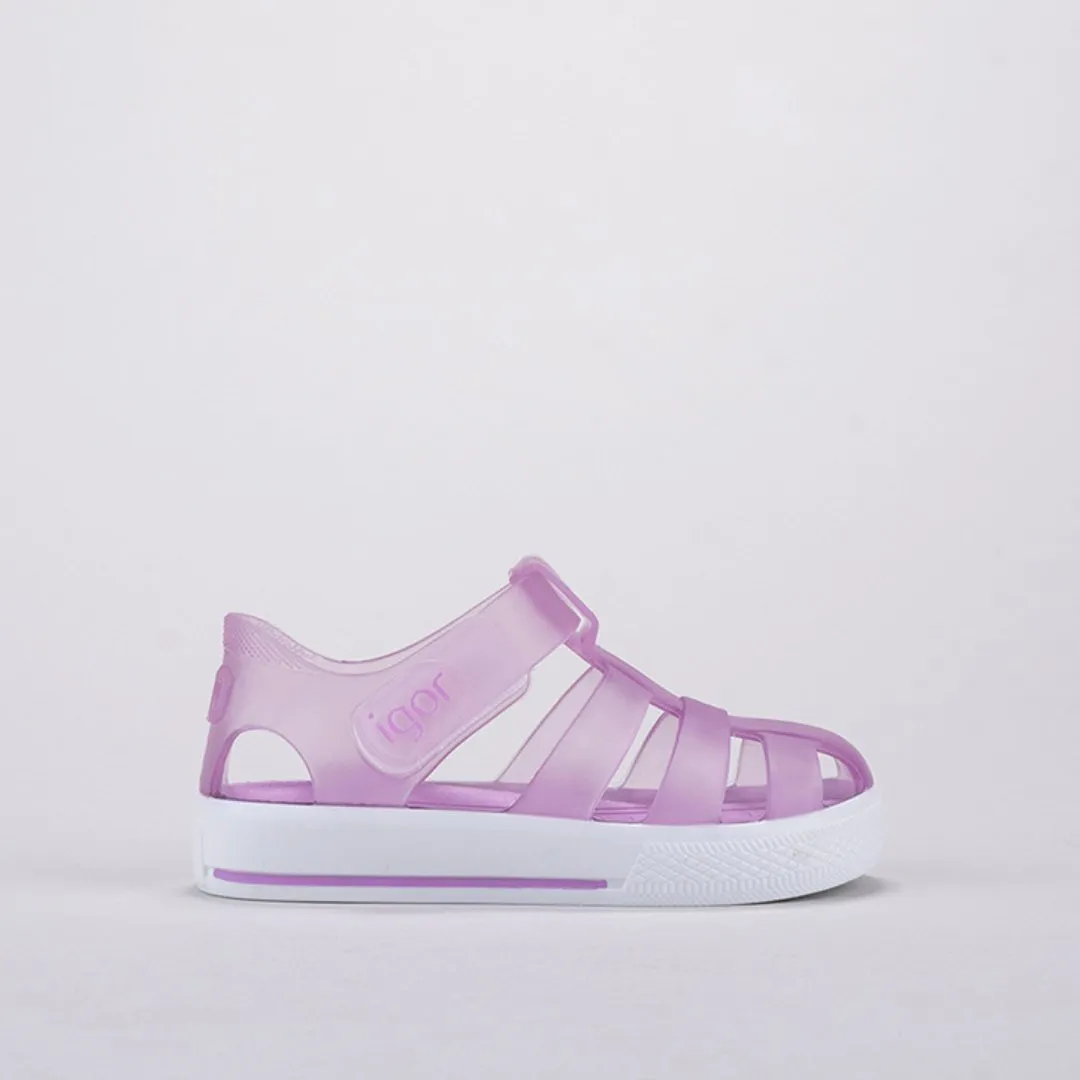 Igor : Sandales Star Jelly pour enfants - Lila