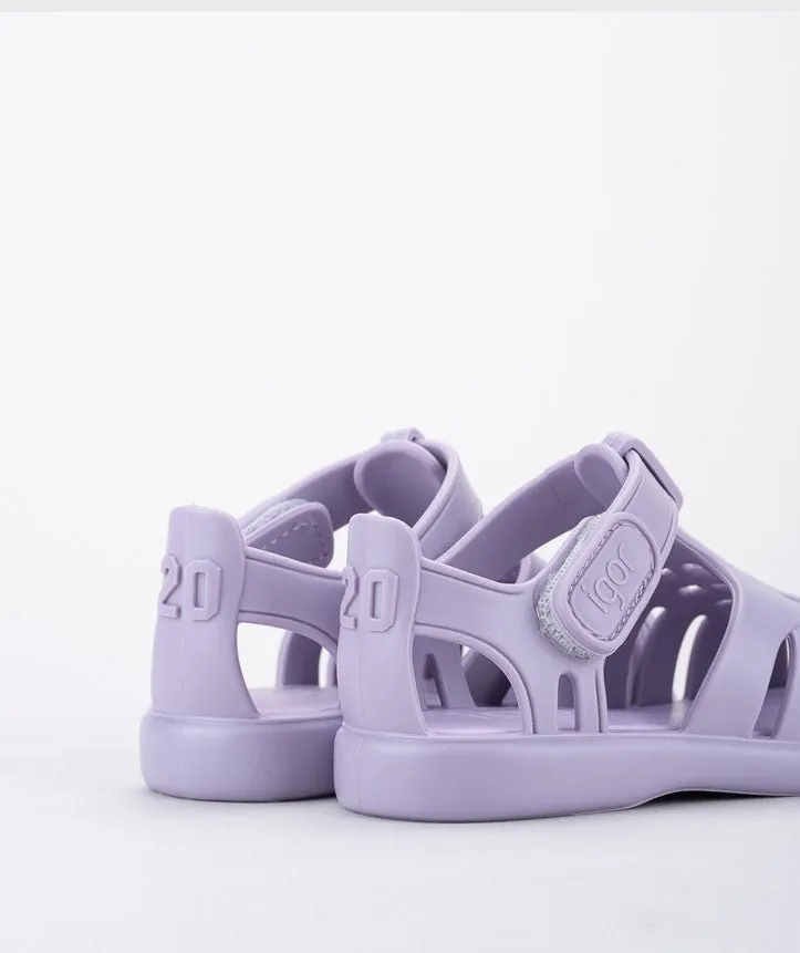 Igor : Sandales en gelée Tobby Kids - Mauve (Lilas)