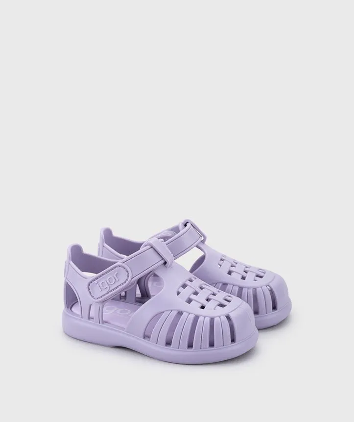 Igor : Sandales en gelée Tobby Kids - Mauve (Lilas)