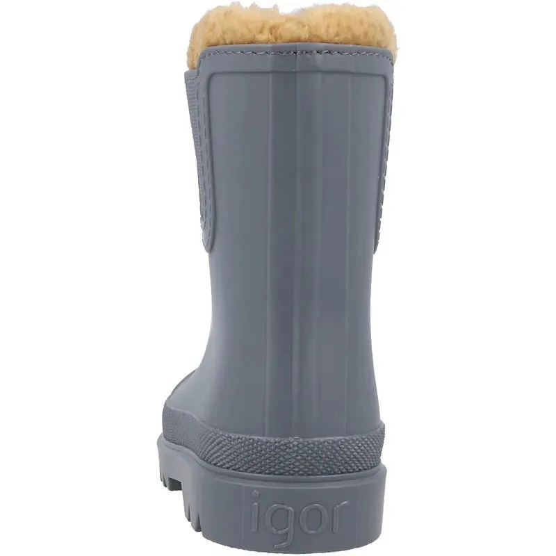 Igor : Tokio - Bottes en caoutchouc fourrées (Bleu)