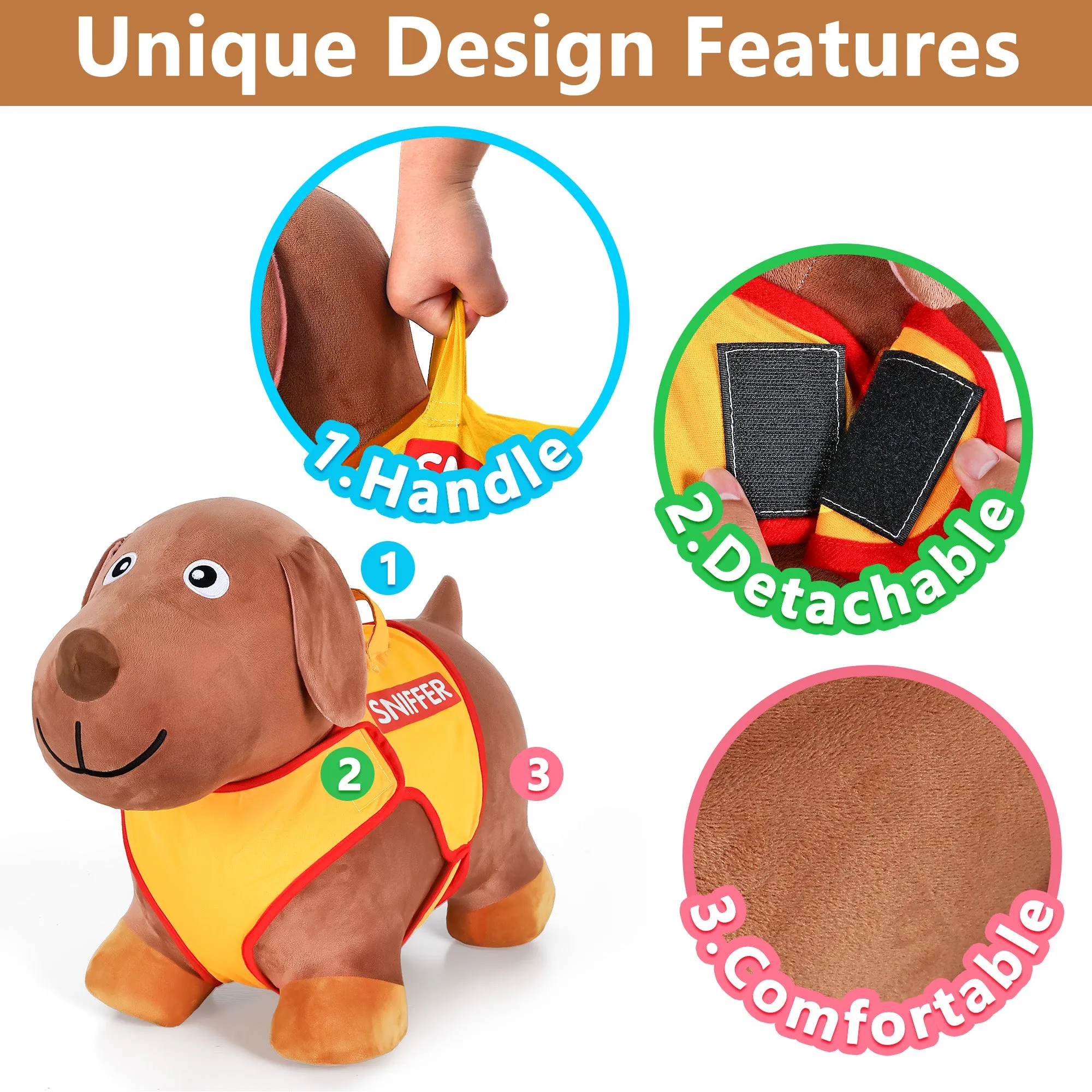 iPlay, iLearn Jouets à bascule Bouncy Pals Chien pour garçons