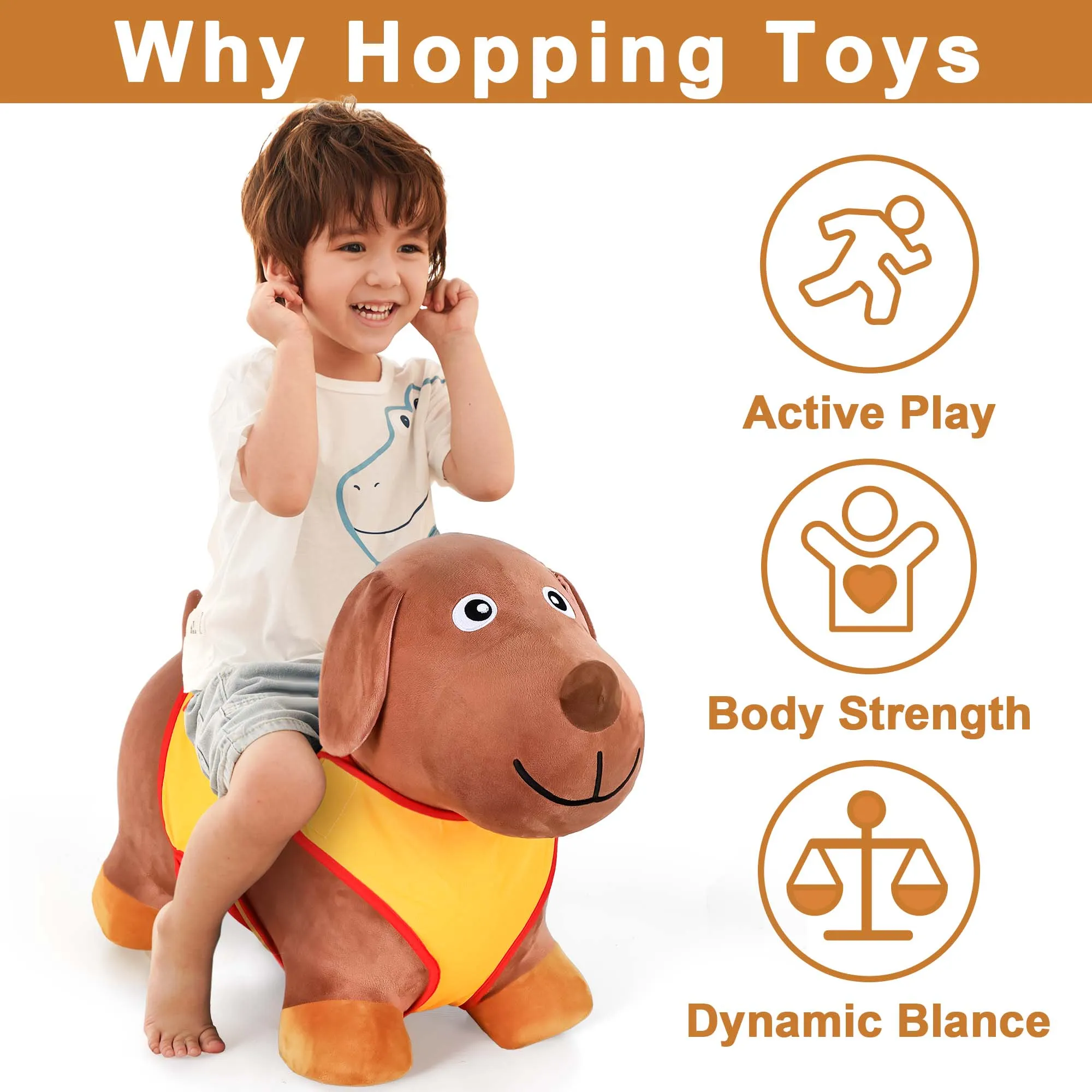 iPlay, iLearn Jouets à bascule Bouncy Pals Chien pour garçons