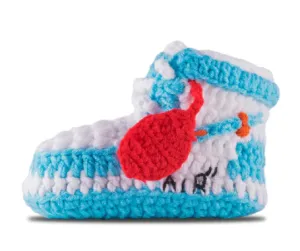 J1 "Air" Crochet Shoes Baby Blue