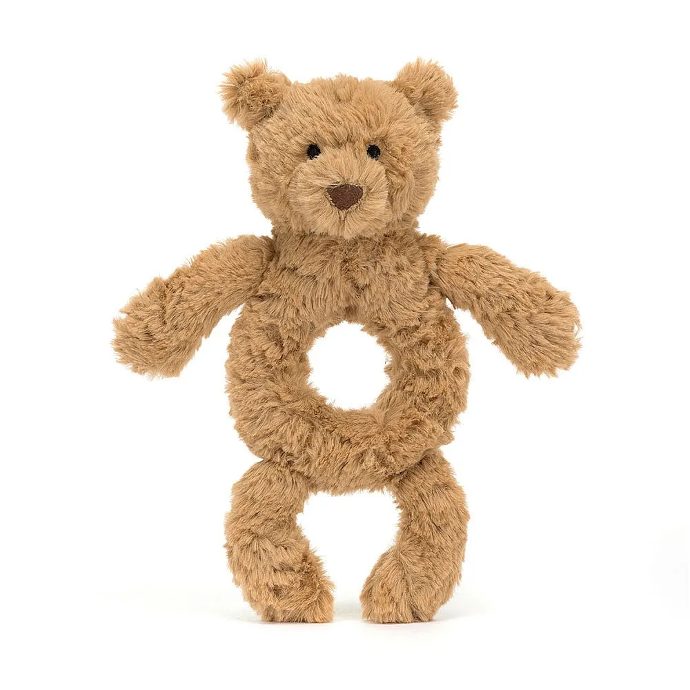 Jellycat hochet anneau ours Bartholomew