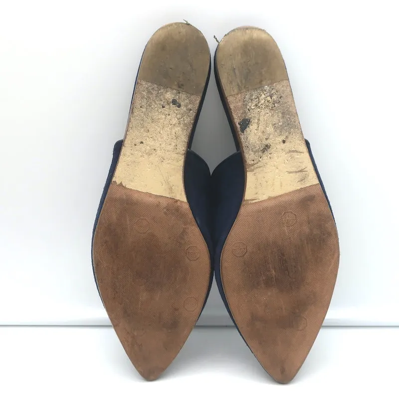 Mules à bout pointu Jenni Kayne en daim bleu marine taille 40