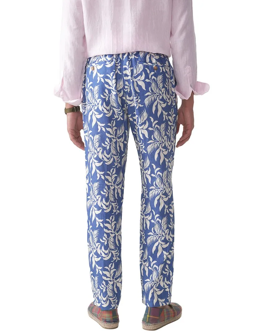 J.McLaughlin Pantalon en lin Callistair feuille de jardin