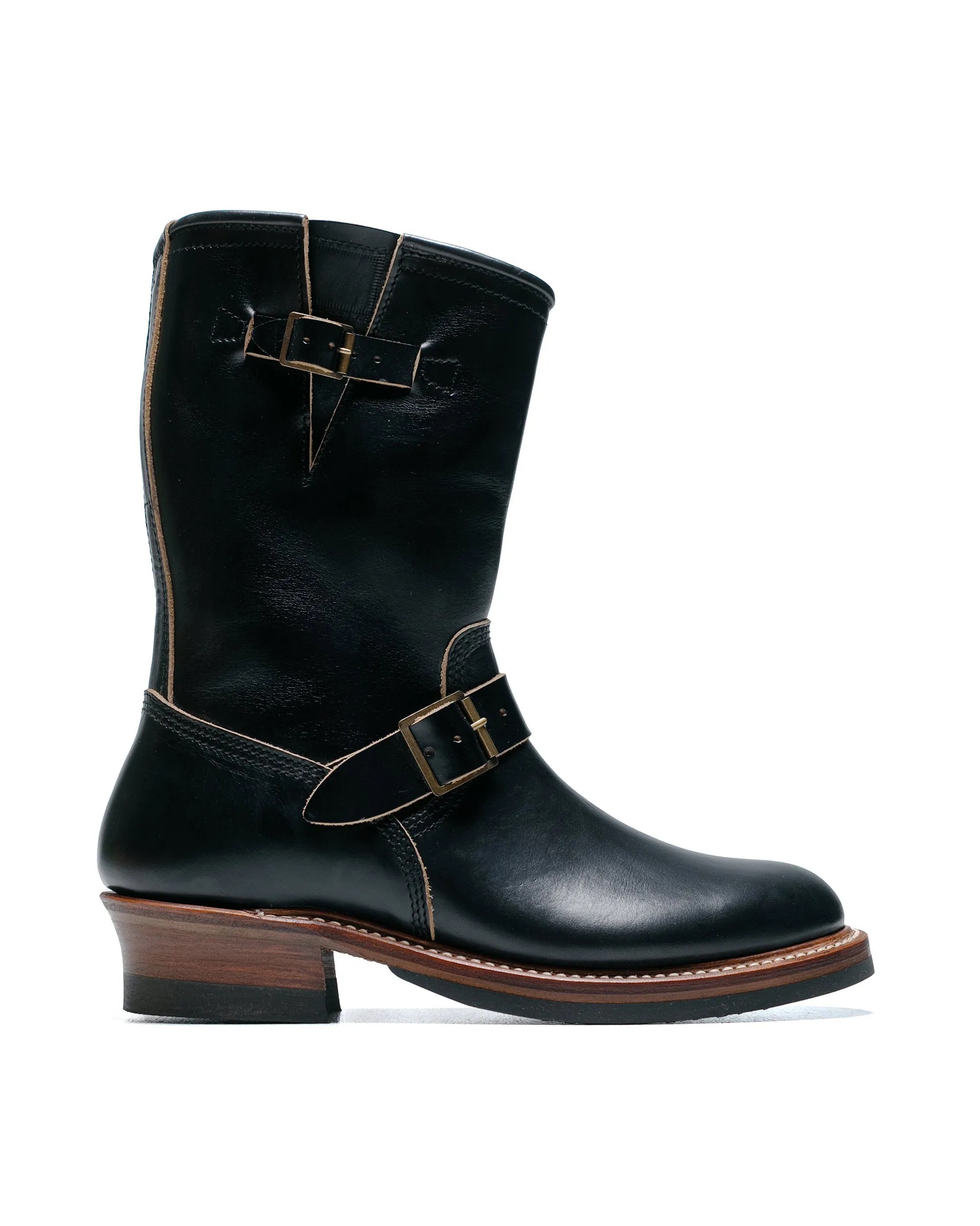 John Lofgren Bootmaker Bottes d'ingénieur Wabash en cuir Horween CXL noir