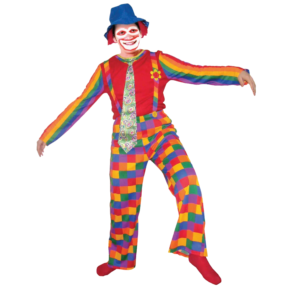 Costume de Clown Joyeux et Rieur - Adulte et Enfant_Déguisement-Amérique