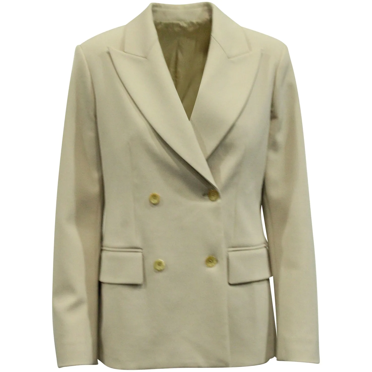 Manteau Joseph à double boutonnage en laine beige