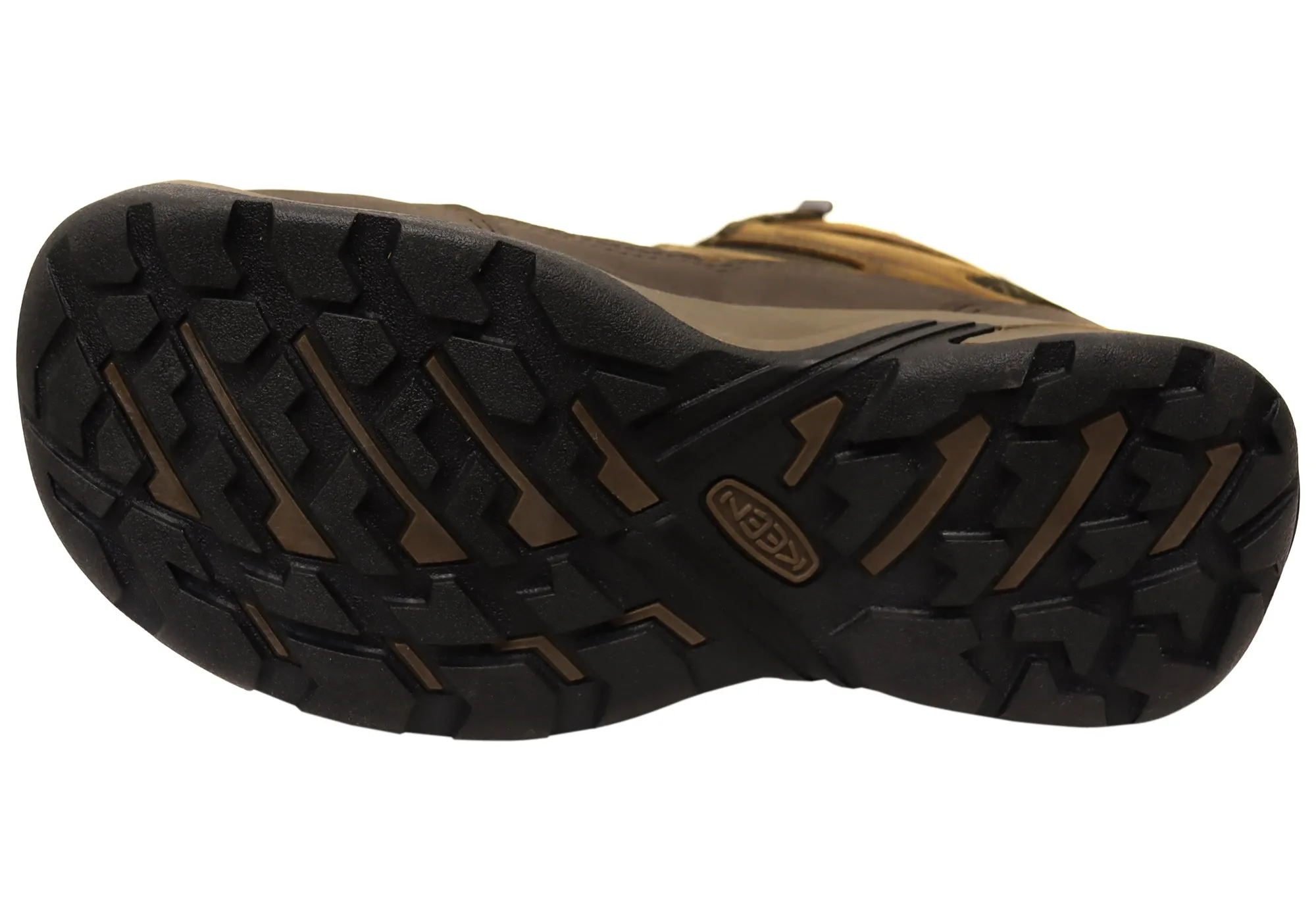 Chaussures de randonnée imperméables Keen Circadia Mid pour hommes en cuir à large ajustement
