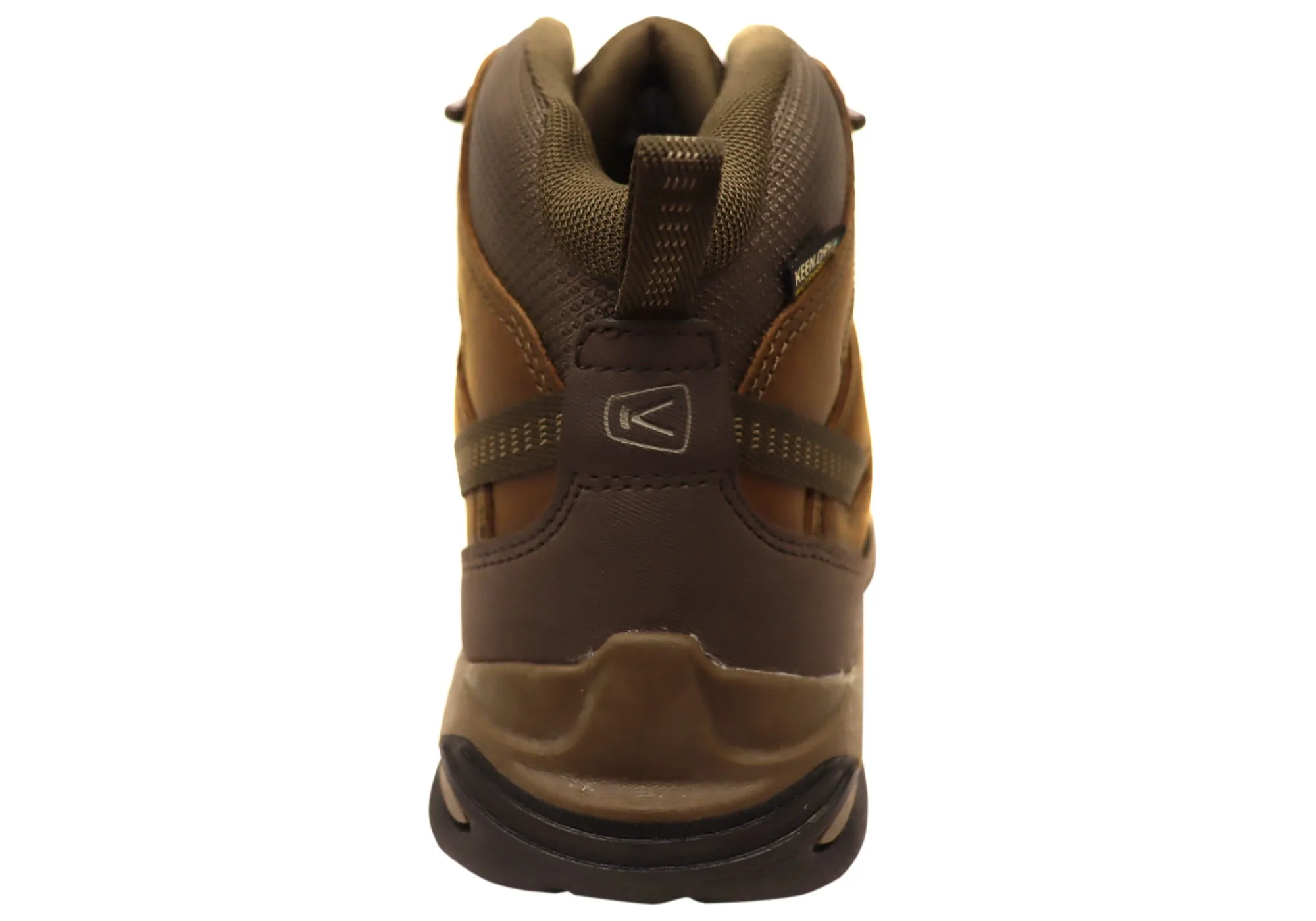 Chaussures de randonnée imperméables Keen Circadia Mid pour hommes en cuir à large ajustement