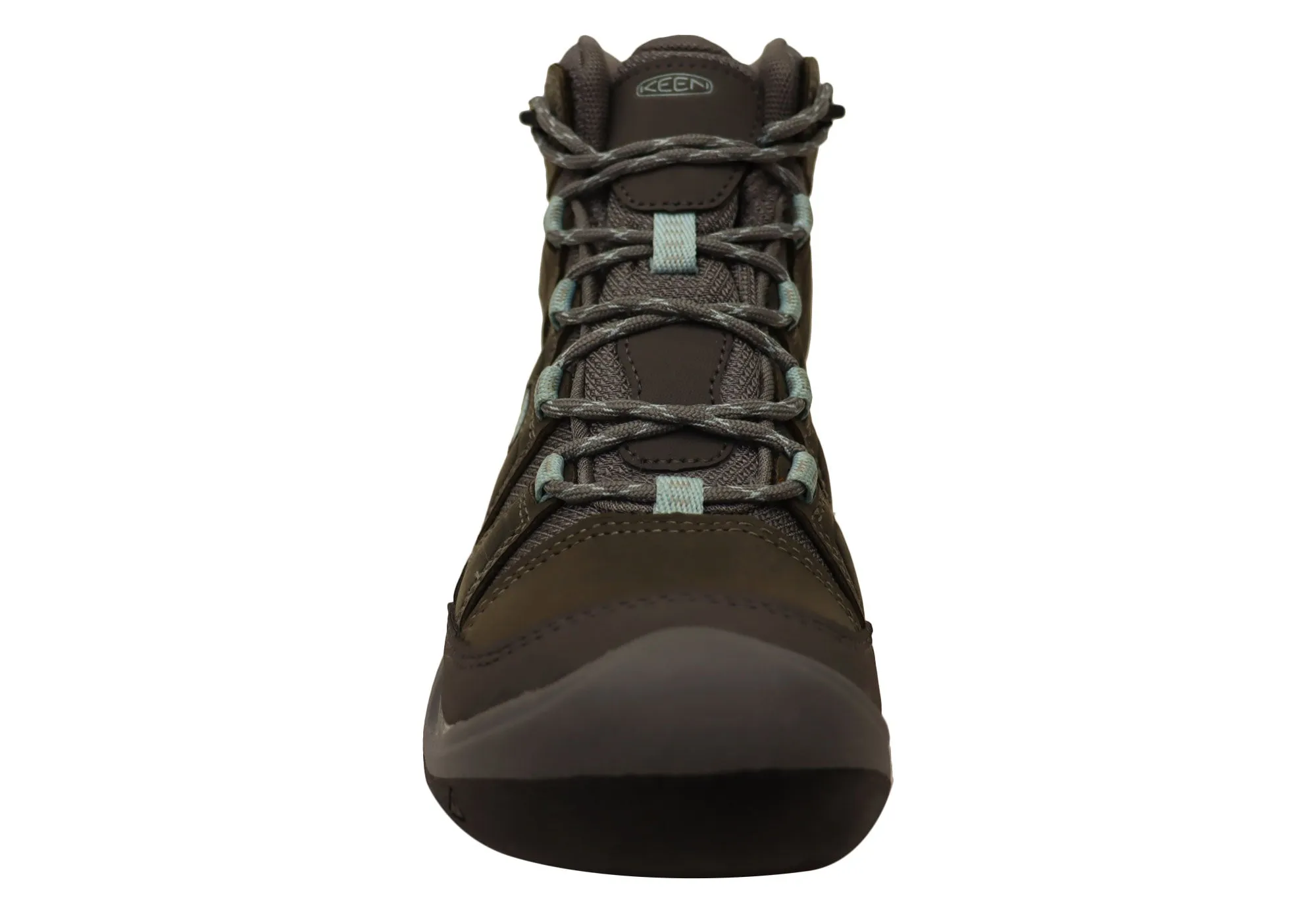Bottes de randonnée imperméables larges pour femmes Keen Circadia Mid en cuir