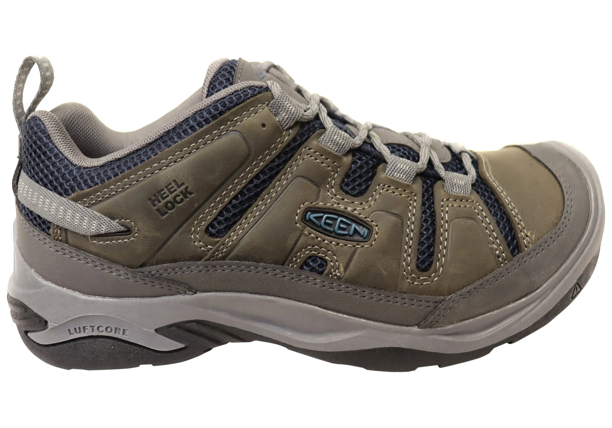 Chaussures de randonnée larges pour hommes en cuir Keen Circadia Vent