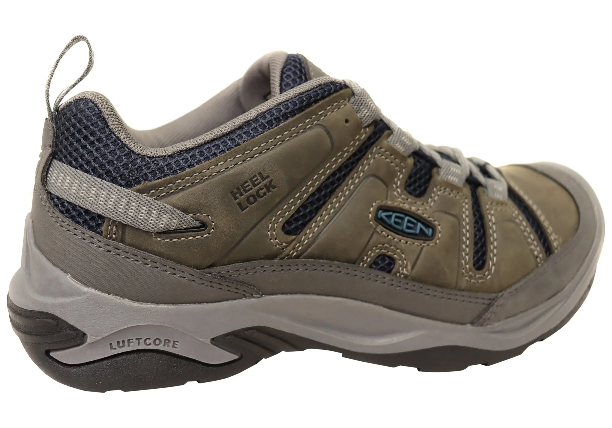 Chaussures de randonnée larges pour hommes en cuir Keen Circadia Vent