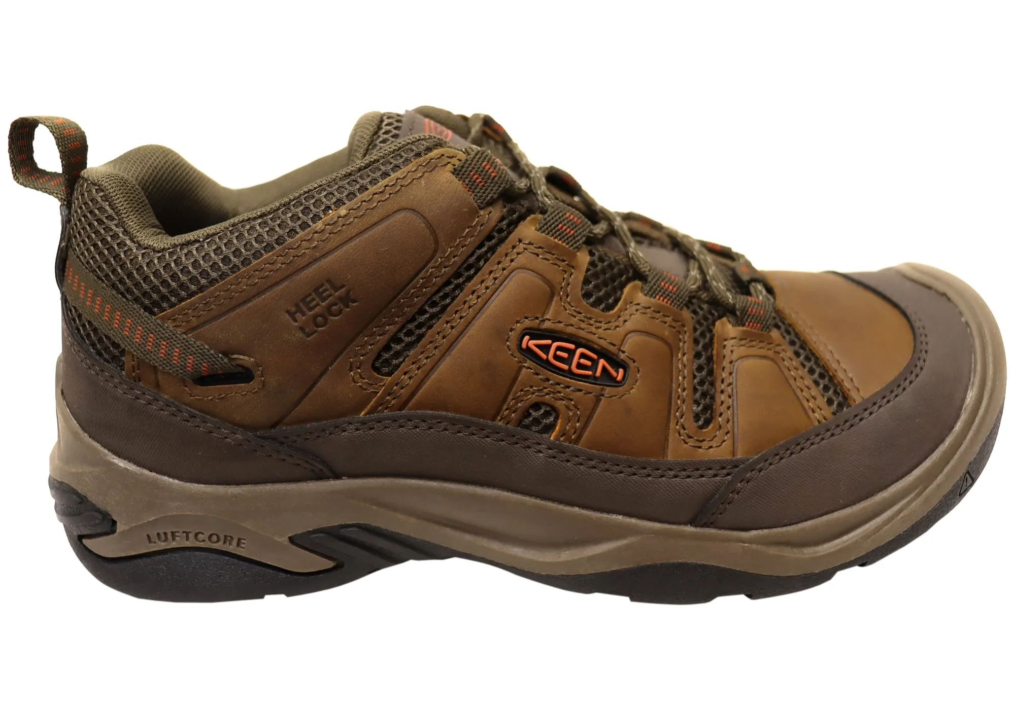 Chaussures de randonnée larges pour hommes en cuir Keen Circadia Vent