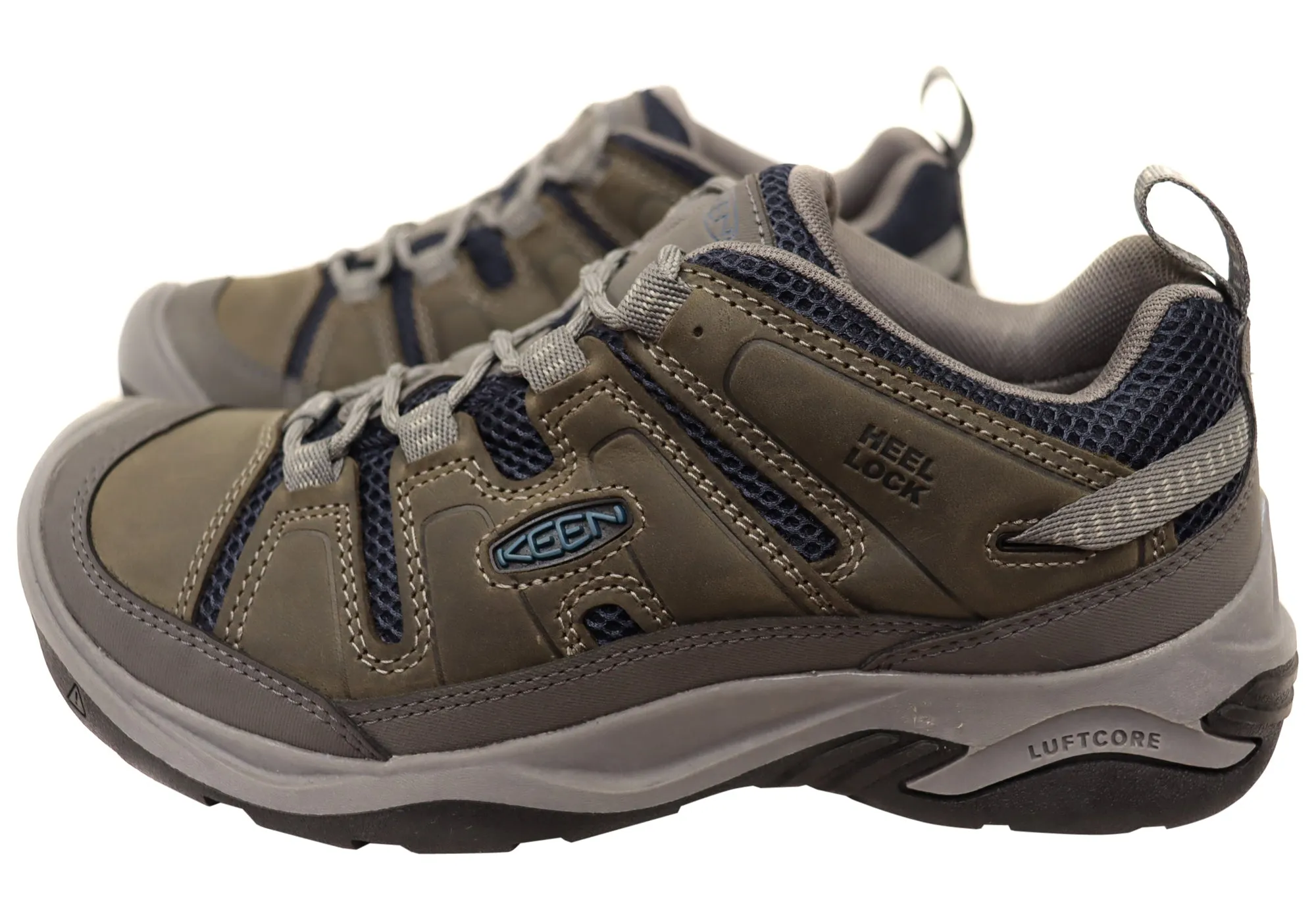 Chaussures de randonnée larges pour hommes en cuir Keen Circadia Vent