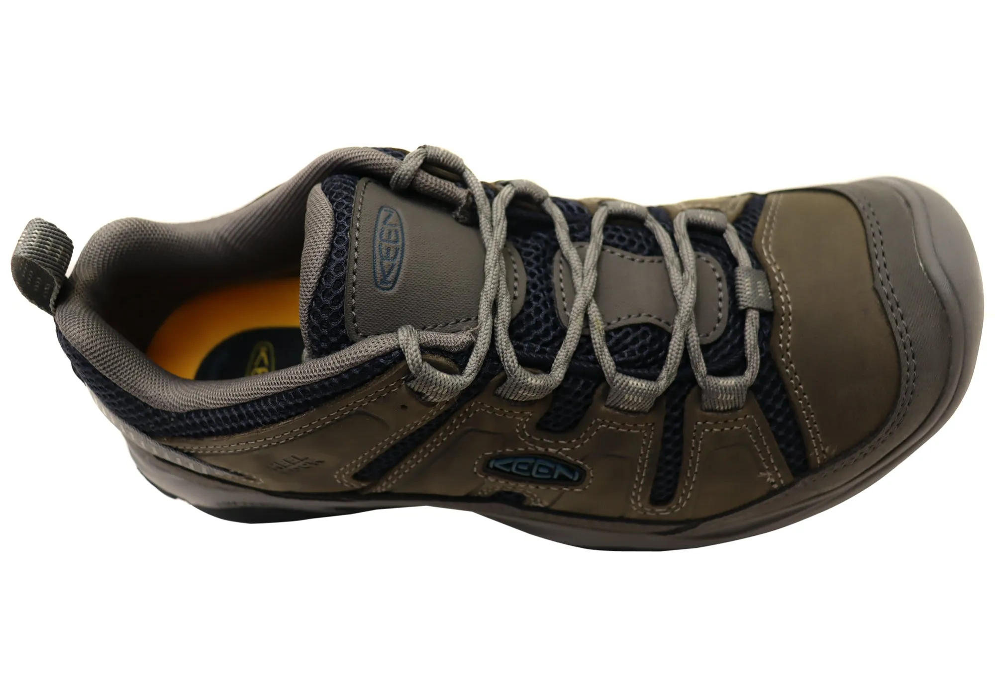 Chaussures de randonnée larges pour hommes en cuir Keen Circadia Vent
