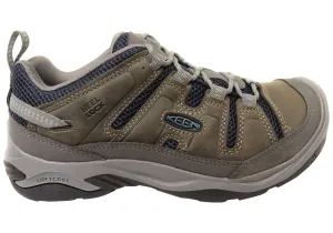 Keen Circadia Vent Mens Leather Wide Fit Hiking Shoes Keen Shoes