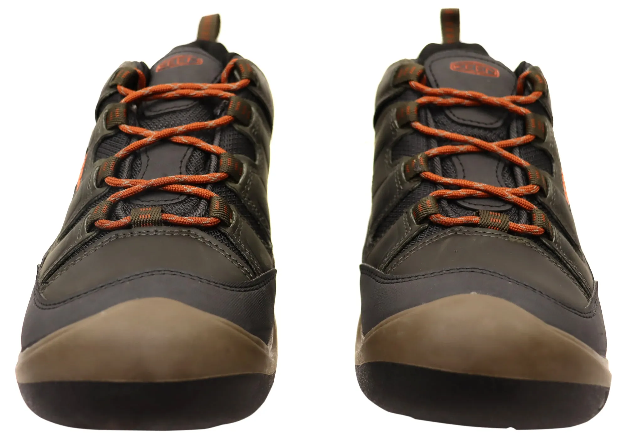 Chaussures de randonnée larges imperméables pour hommes en cuir Keen Circadia
