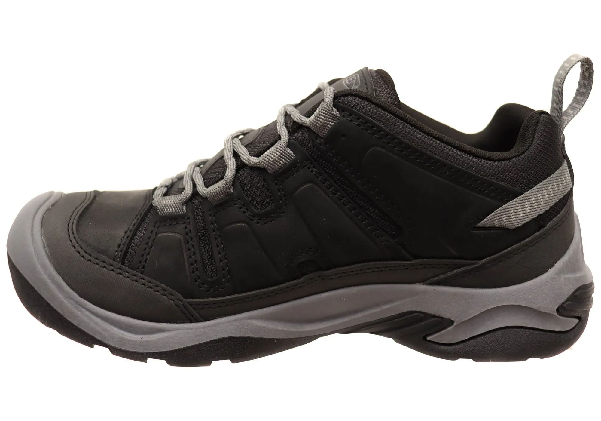 Chaussures de randonnée larges imperméables pour hommes en cuir Keen Circadia