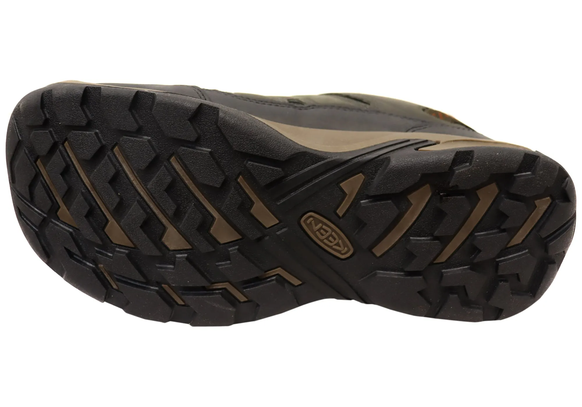 Chaussures de randonnée larges imperméables pour hommes en cuir Keen Circadia